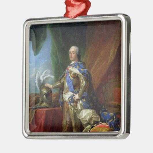 König Louis-XV von Frankreich u. von Navarra, 1750 Silbernes Ornament (Links)