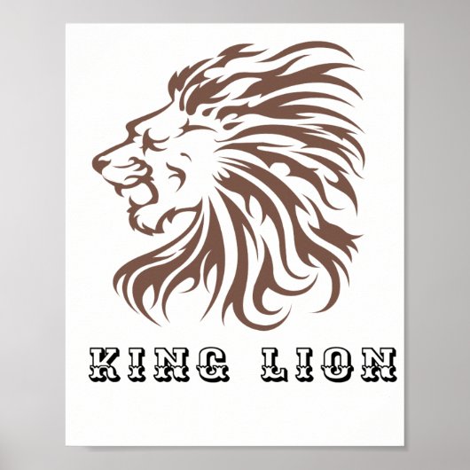 König Löwe Poster (Vorne)