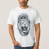 König Löwe Stärke Grafik T-Shirt (Vorderseite)