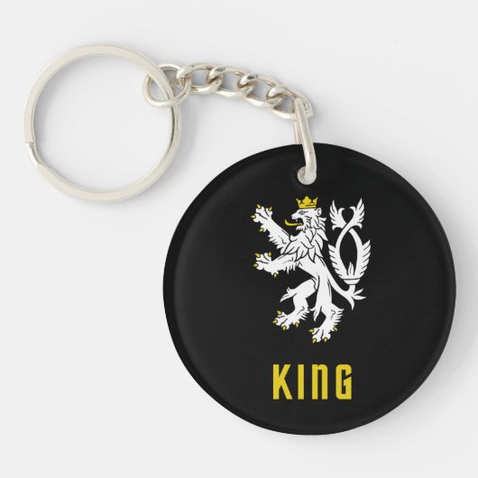 König Löwe Wappen Schlüsselanhänger (Vorderseite)