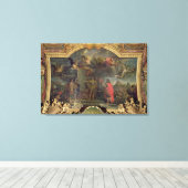 König Ludwig XIV. ordnet gleichzeitigen Angriff an Leinwanddruck (Insitu (Holzboden))