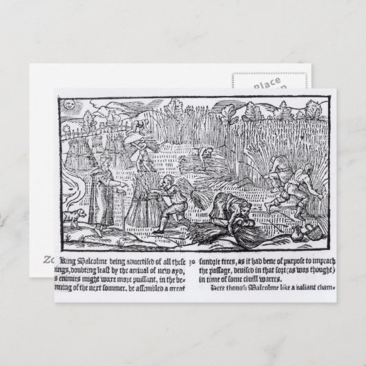 König Malcolm von Schottland Postkarte (Vorne/Hinten)