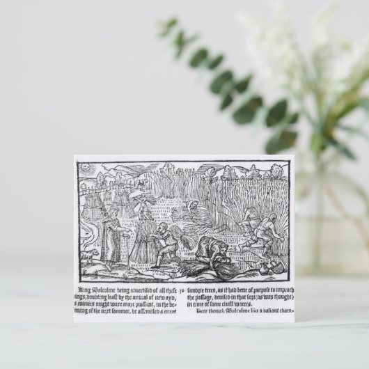 König Malcolm von Schottland Postkarte (Stehend Vorderseite)