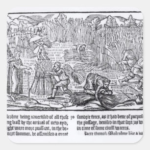 König Malcolm von Schottland Quadratischer Aufkleber