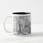 König Malcolm von Schottland Zweifarbige Tasse (Links)