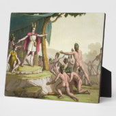 König Manco Capac und Königin Coya Mama empfangen Fotoplatte (Seite)