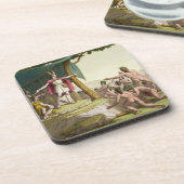 König Manco Capac und Mutter der Königin-Coya, die Untersetzer (Linke Seite)