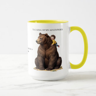 König meiner Abenteuer Gelbe Zweiton-Bären-Tasse  Tasse