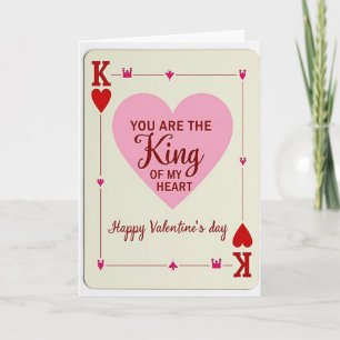 König meines Herzens Valentinstagskarte für ihn Karte
