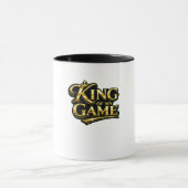 König meines Spiels Goldene Krone Zitat Geschenk Tasse (Zentrum)