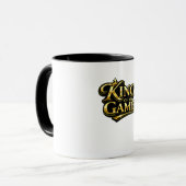 König meines Spiels Goldene Krone Zitat Geschenk Tasse (Vorderseite Links)