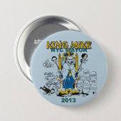 König Mike Bloomberg NYC Bürgermeister Button (Vorne & Hinten)