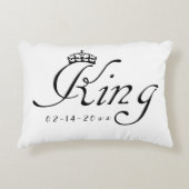 König mit Krone Dekokissen (Vorderseite)