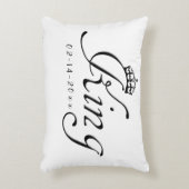 König mit Krone Dekokissen (Vorderseite(Vertikal))