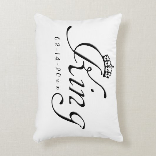 König mit Krone Dekokissen (Vorderseite(Vertikal))