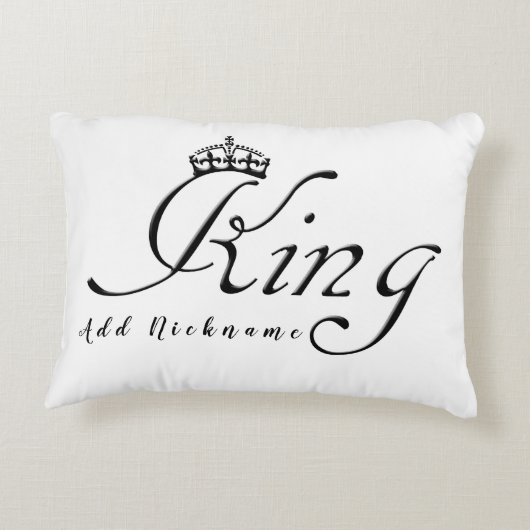 König mit Krone Dekokissen (Rückseite)