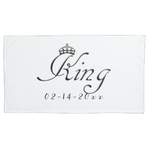 König mit Krone Kissenbezug