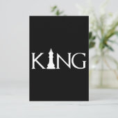 König mit Schachstück Begleitkarte (Stehend Vorderseite)
