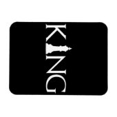 König mit Schachstück Magnet (Horizontal)