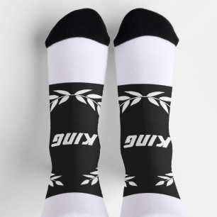 KÖNIG mit wasserbasierten Tinten gedruckt und eine Socken