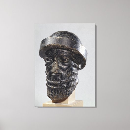 König, möglicherweise Hammurabi, König von Babylo Leinwanddruck (Vorderseite)