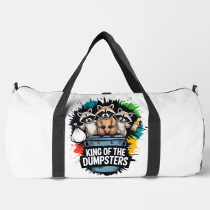 König Müllcontainer Waschbär Spritzer Duffle Bag
