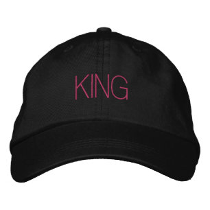 König Name Text Gedruckt-Hut Schön Aussehendes Ges Bestickte Baseballkappe