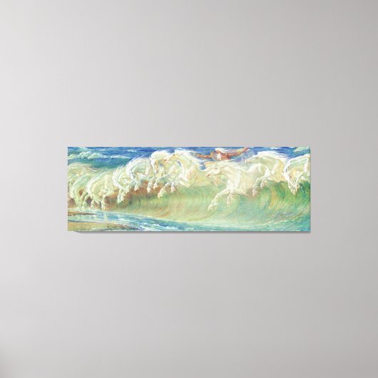 König Neptun von Walter Crane Leinwanddruck (Vorderseite)