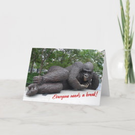 König Nyani macht eine Pause. NYC - H-Karte Karte