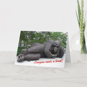 König Nyani macht eine Pause. NYC - H-Karte Karte