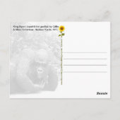 König Nyani macht eine Pause. NYC - H Postkarte (Rückseite)