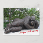 König Nyani macht eine Pause. NYC - H Postkarte (Vorderseite)