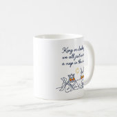 König oder Eselchen sonnen sich Kaffeetasse (VorderseiteRechts)
