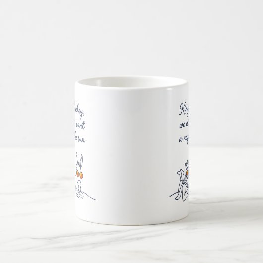 König oder Eselchen sonnen sich Kaffeetasse (Mittel)
