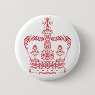 König-oder Königin-Krone Button