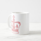 König-oder Königin-Krone Kaffeetasse (Vorderseite Links)