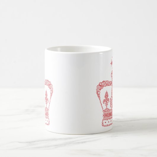König-oder Königin-Krone Kaffeetasse (Mittel)