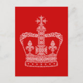 König oder Königin Krone Postkarte (Vorderseite)