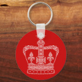 König oder Königin Krone Schlüsselanhänger (Vorderseite)
