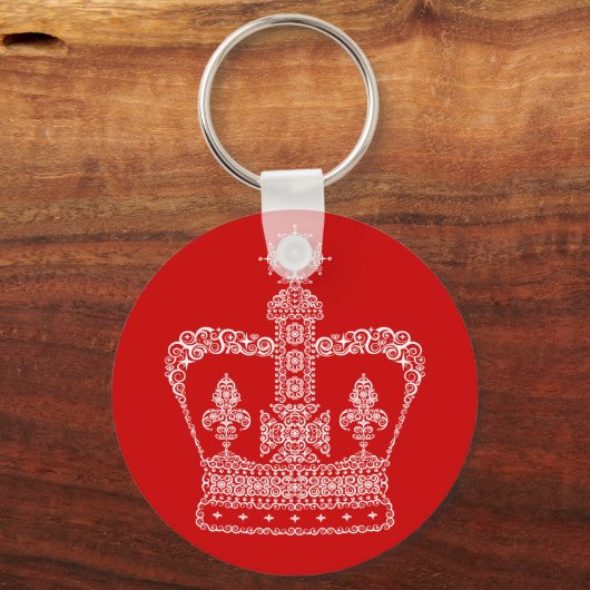 König oder Königin Krone Schlüsselanhänger (Vorderseite)