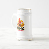 König Of The Grill Stein Bierglas (Vorderseite Links)