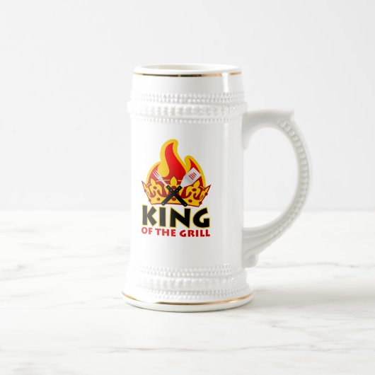König Of The Grill Stein Bierglas (Rechts)