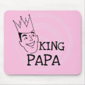 König Papa T-shirts und Geschenke Mousepad (Vorne)