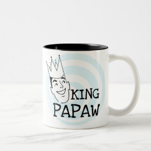 König Papaw T-shirts und Geschenke Zweifarbige Tasse