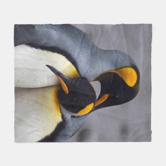 König Penguins in der Liebe-Fleece-Decke Fleecedecke (Vorderseite (Horizontal))