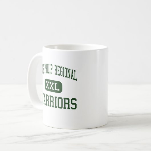 König Philip Regional - Krieger - hoch - Wrentham Kaffeetasse (Vorderseite Links)