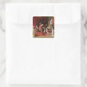 König Philip V. von Spanien Quadratischer Aufkleber (Tasche)