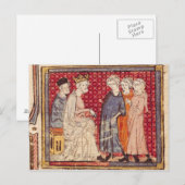 König Philippe I. , Grandes Chroniques de France Postkarte (Vorne/Hinten)