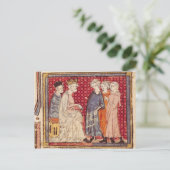 König Philippe I. , Grandes Chroniques de France Postkarte (Stehend Vorderseite)