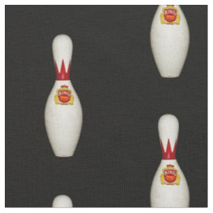 König Pin Bowling Pin Fabric Stoff
